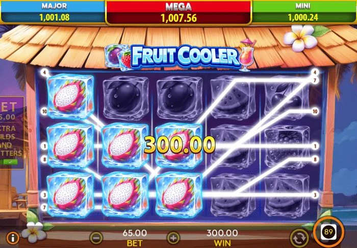 Ganancia del juego base de Fruit Cooler